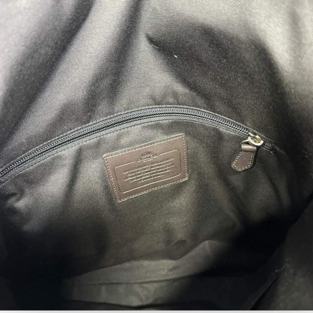 COACH Mens Signature Foldover City Tote 71796 Mahogany Brown New With Tag - Picture 9 of 12